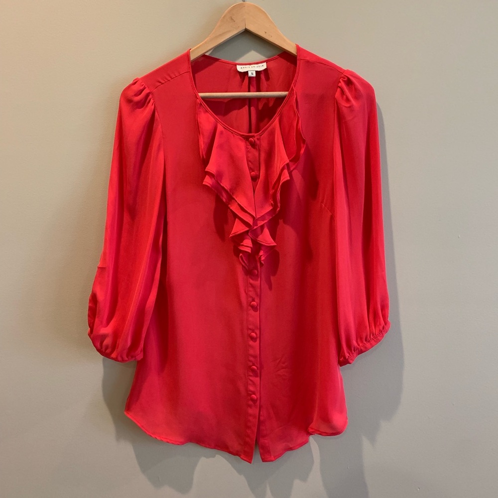 Annie Griffin silk Blouse small